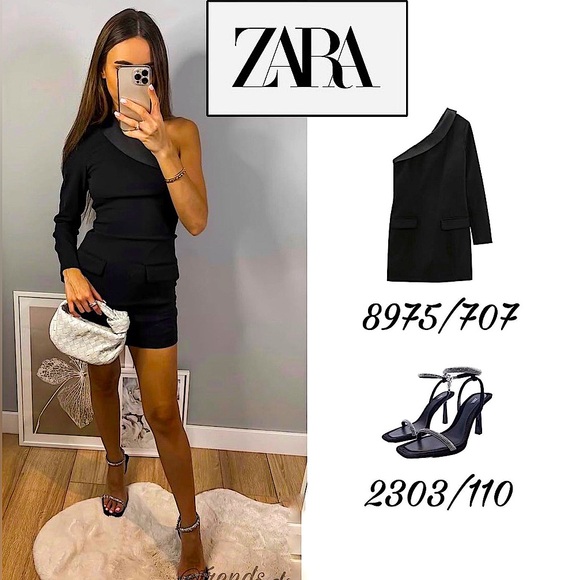 ZARA Velvet Rhinestone Sandals - Picture 7 of 7